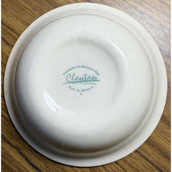 Claytan Tableware Rose Pattern Ceramic Bowls Set Of 2 Microwave & Dishwasher Saf - Picture 2 of 5